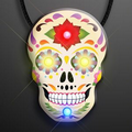 Light Up Day of the Dead Sugar Skull Necklace